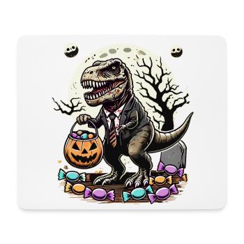 Lustiger TRex Zombie Lieben Süßigkeiten - Mousepad (Querformat) - Weiß - Vorne