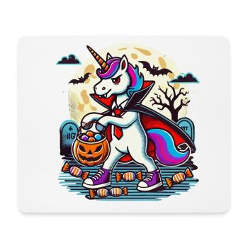 Funny Vampire Unicorn Lying Candy - Mouse Pad (horizontal) - white - Front