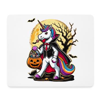 Funny Vampire Unicorn Loves Candy - Mouse Pad (horizontal) - white - Front