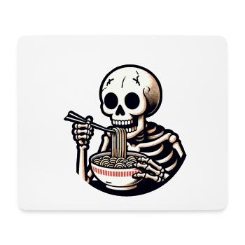 Skelett Ramen Nudeln Für Gruselfilme Japanisches - Mousepad (Querformat) - Weiß - Vorne