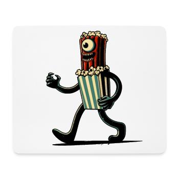 Unheimliches Popcorn Für Gruselfilme Halloween - Mousepad (Querformat) - Weiß - Vorne