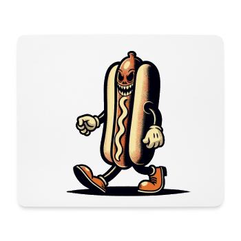 Creepy Hot Dog For Scary Movies Delicious Halloween - Mouse Pad (horizontal) - white - Front