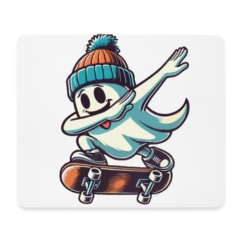Skateboarding Dabbing Ghost Skateboard Dab - Mouse Pad (horizontal) - white - Front