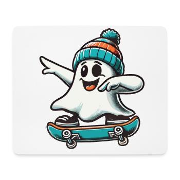 Skateboaring Dabbing Ghost Skateboard Dab - Mouse Pad (horizontal) - white - Front