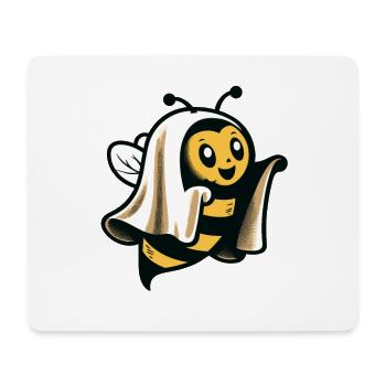 Lustiges Bienen Gespenst Niedliche Geister Biene - Mousepad (Querformat) - Weiß - Vorne