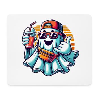 Boo-Jee Gespenst Lustiger Modischer Geist - Mousepad (Querformat) - Weiß - Vorne