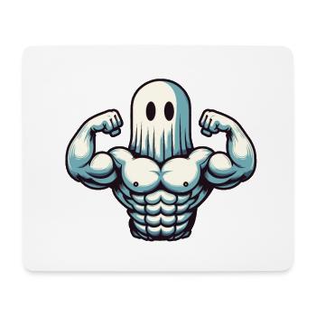 Bodybuilding Ghost Funny Gym Ghost - Mouse Pad (horizontal) - white - Front