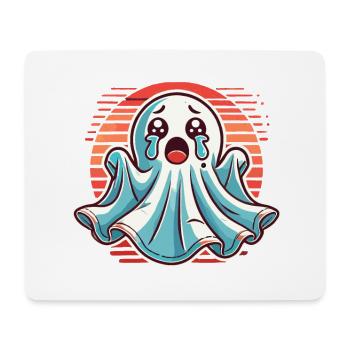 Sad Ghost Cute Weeping Ghosts - Mouse Pad (horizontal) - white - Front