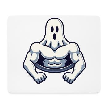Bodybuilding Gespenst Workout Muskelaufbau Geist - Mousepad (Querformat) - Weiß - Vorne