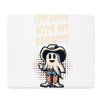 Cowboy Mit Boots Line Dance Gespenst Vintage Retro - Mousepad (Querformat) - Weiß - Vorne
