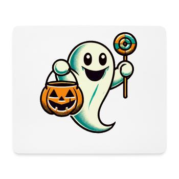 Cute Halloween Ghost Trick Or Treat - Mouse Pad (horizontal) - white - Front