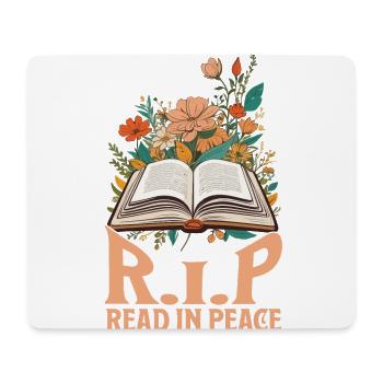 Lire En Paix Drôle Halloween Dicton Design - Tapis de souris (format paysage) - blanc - Devant
