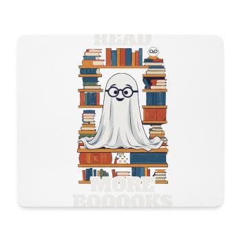 Niedliches Buchliebhaber Gespenst lustiger Spruch - Mousepad (Querformat) - Weiß - Vorne