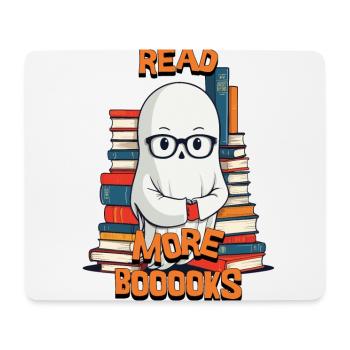 Cute Book Lover Ghost Costume Idea - Mouse Pad (horizontal) - white - Front