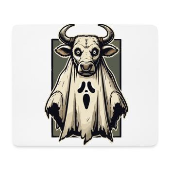 Creepy Cow Ghost Bull Sheet Costume Idea - Mouse Pad (horizontal) - white - Front