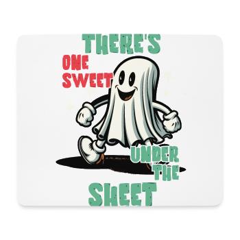 Funny Ghost Disguise Halloween Outfit - Mouse Pad (horizontal) - white - Front