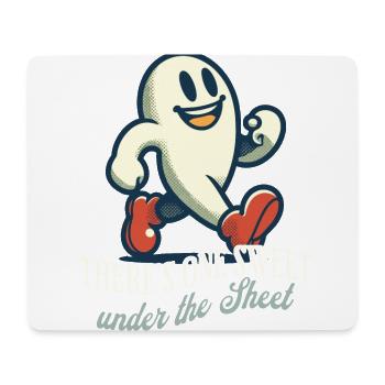 Funny Ghost Disguise Halloween Outfit - Mouse Pad (horizontal) - white - Front