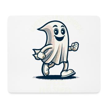 Funny Ghost Disguise Halloween Outfit - Mouse Pad (horizontal) - white - Front