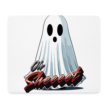 Oh Sheet Ghost Drôle Halloween Fun - Tapis de souris (format paysage) - blanc - Devant