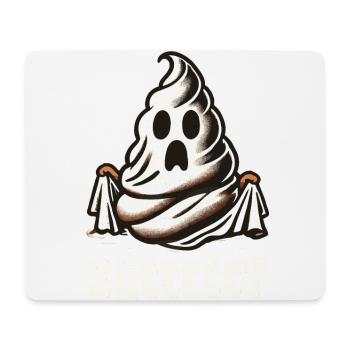 Halloween Kacke Lustiges Sheet Geist - Mousepad (Querformat) - Weiß - Vorne