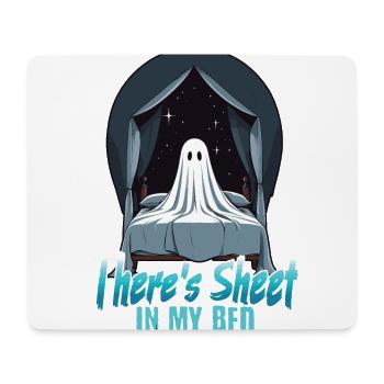 Halloween Sheet In Bed Funny Saying - Mouse Pad (horizontal) - white - Front