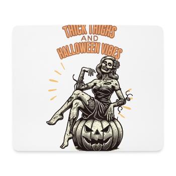 Fun Halloween: Thick Thighs and Vibes - Mouse Pad (horizontal) - white - Front