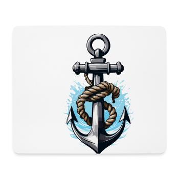 Ästhetisches Anker Design - Mousepad (Querformat) - Weiß - Vorne