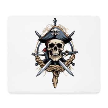 Pirate Flags Skull Jolly Roger Pirate Costume - Mouse Pad (horizontal) - white - Front