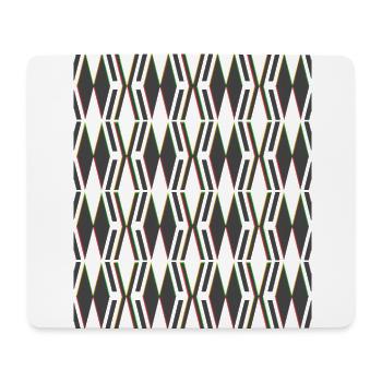 MOTIF CROISÉ - Tapis de souris (format paysage) - blanc - Devant
