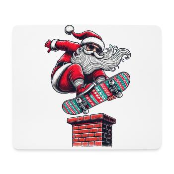 Christmas Santa Skater Style - Mouse Pad (horizontal) - white - Front