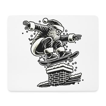 Christmas Skater Santa Streetwear Style - Mouse Pad (horizontal) - white - Front