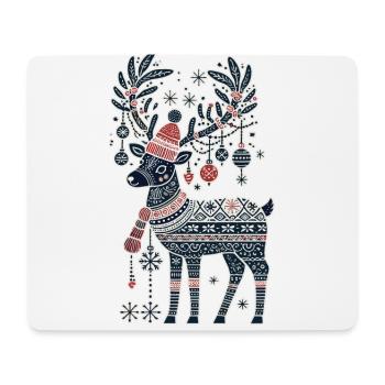 Christmas reindeer magic in the - Mouse Pad (horizontal) - white - Front