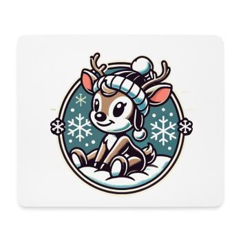Adorable Vintage Design Christmas - Mouse Pad (horizontal) - white - Front