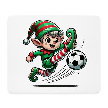 Weihnachtself Fußball Abenteuer - Mousepad (Querformat) - Weiß - Vorne