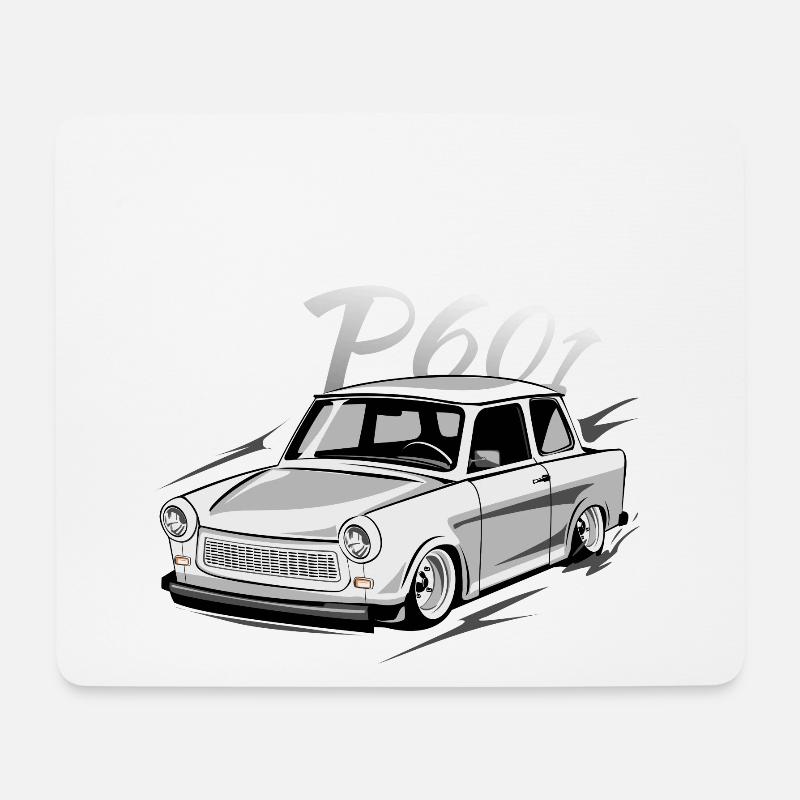  P601 - Zweitakt DDR - Mousepad (Querformat) - Weiß