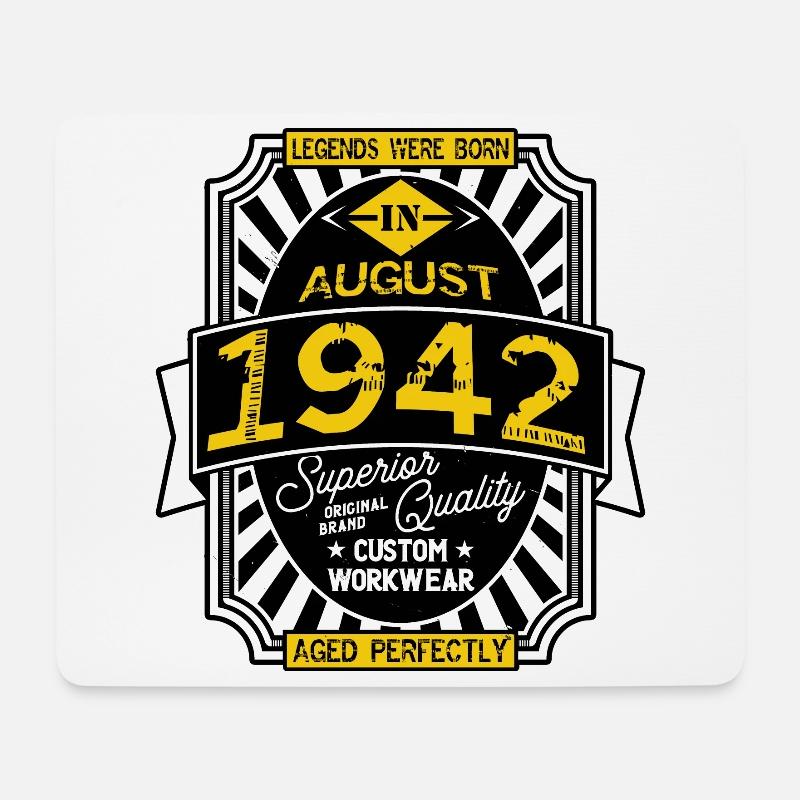 1942 AUGUST - Mouse Pad (horizontal) - white