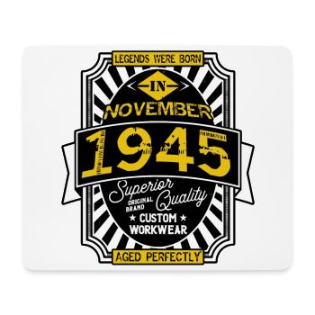 1945 NOVEMBER - Tapis de souris (format paysage) - blanc - Devant