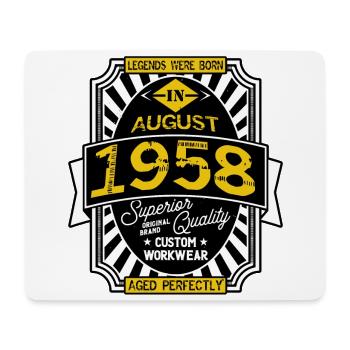 1958 AUGUST - Tapis de souris (format paysage) - blanc - Devant