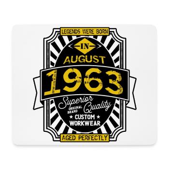 1963 AUGUST - Tapis de souris (format paysage) - blanc - Devant
