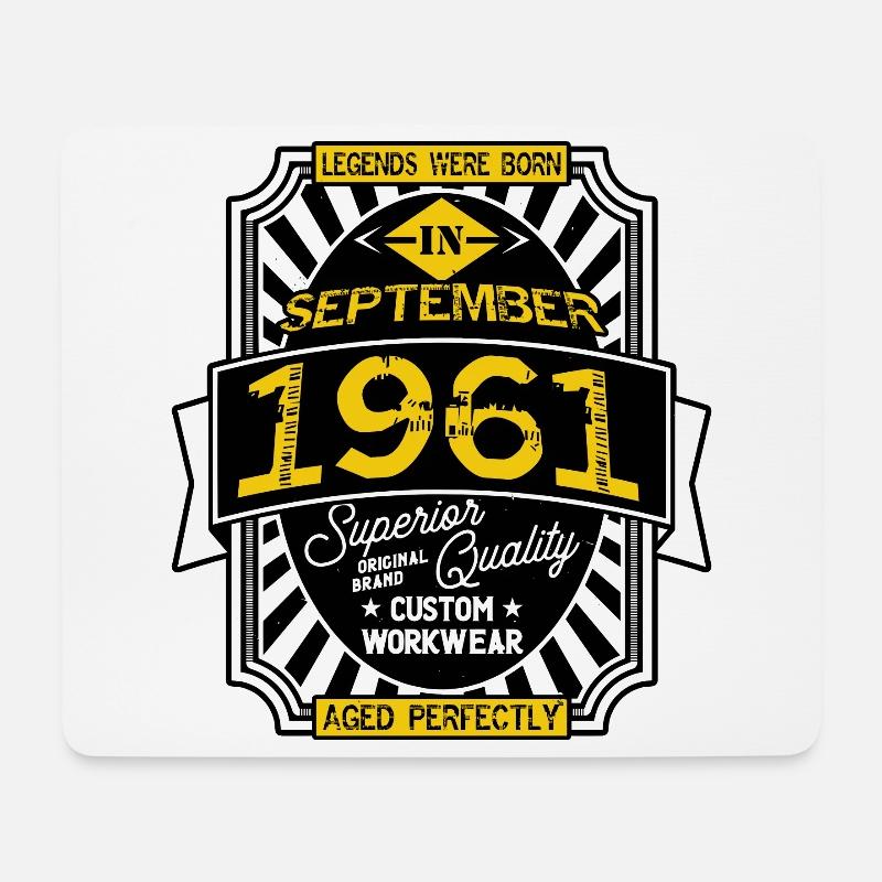 1961 SEPTEMBER - Mouse Pad (horizontal) - white
