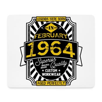 1964 FEBRUARY - Tapis de souris (format paysage) - blanc - Devant