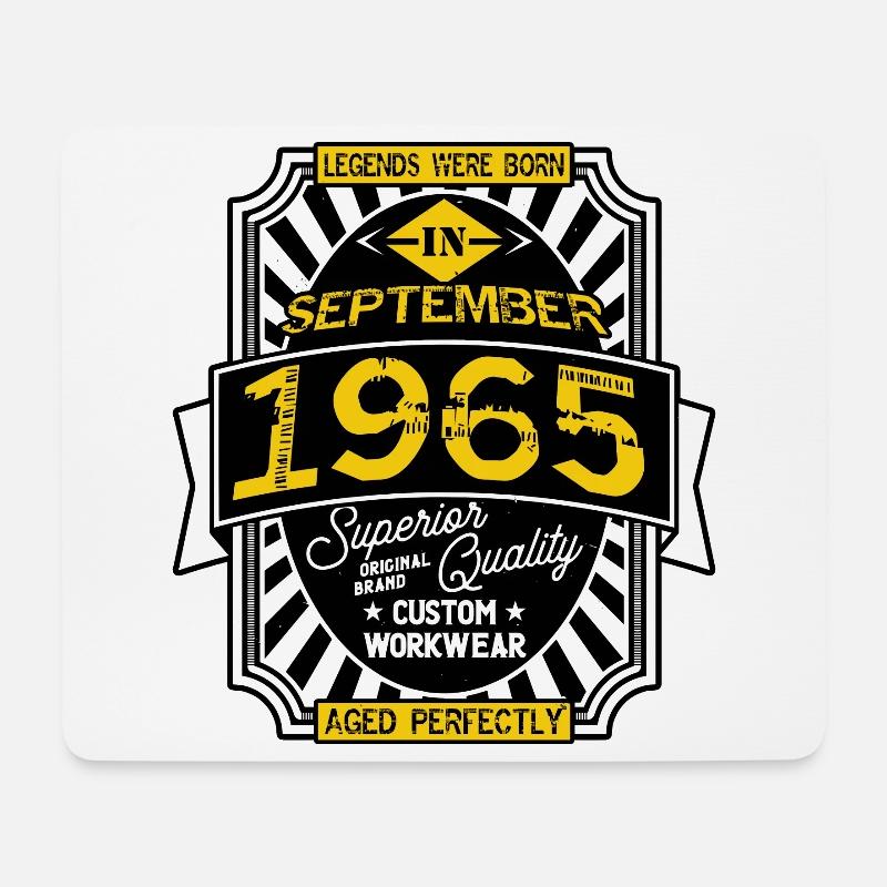SEPTEMBER 1965 - Mousepad (Querformat) - Weiß
