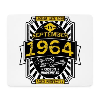 SEPTEMBER 1964 - Mousepad (Querformat) - Weiß - Vorne