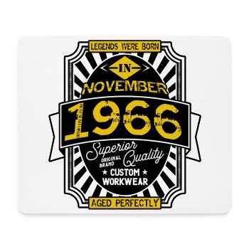 NOVEMBER 1966 - Mousepad (Querformat) - Weiß - Vorne