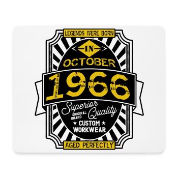 1966 OCTOBER - Tapis de souris (format paysage) - blanc - Devant