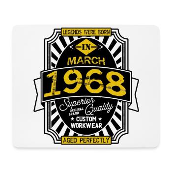 1968 MARCH - Mouse Pad (horizontal) - white - Front