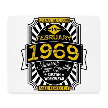 1969 FEBRUARY - Mouse Pad (horizontal) - white - Front