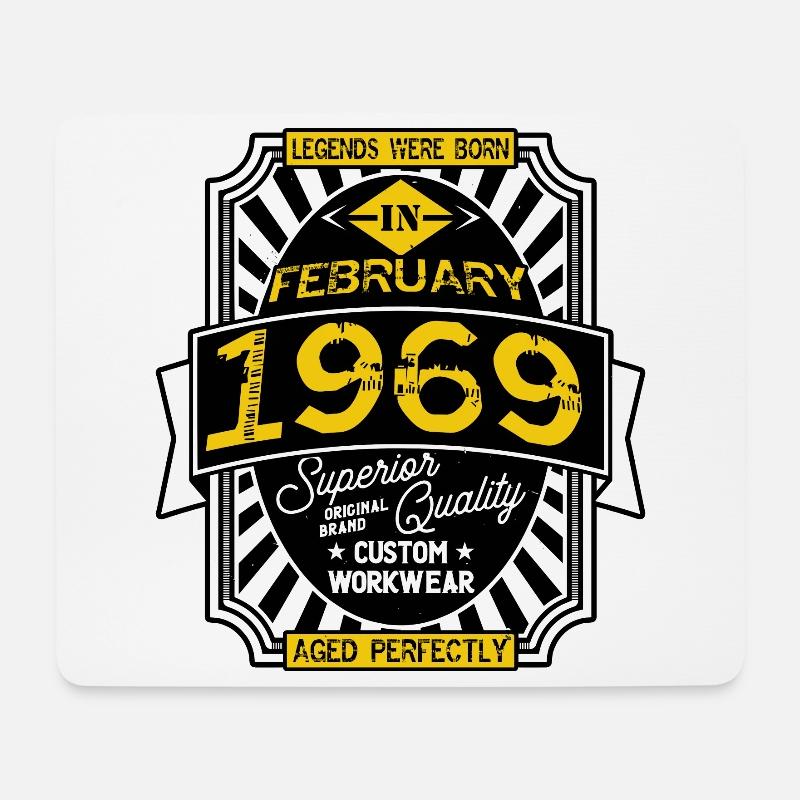 1969 FEBRUARY - Mouse Pad (horizontal) - white