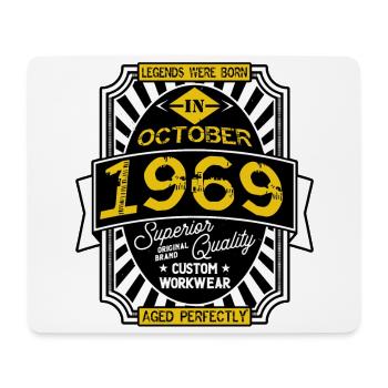 1969 OCTOBER - Tapis de souris (format paysage) - blanc - Devant