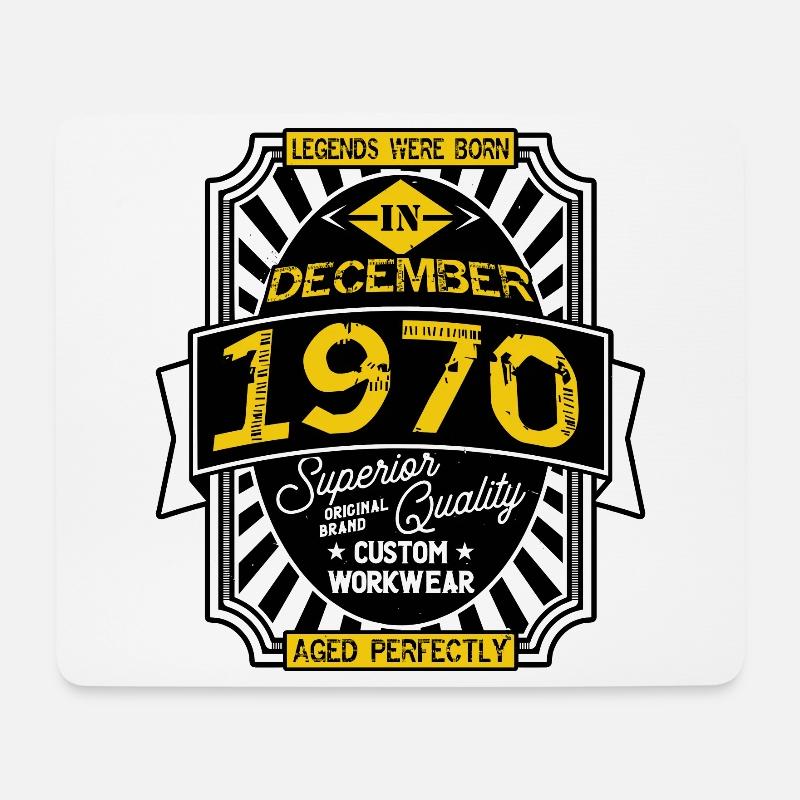 1970 DECEMBER - Mouse Pad (horizontal) - white